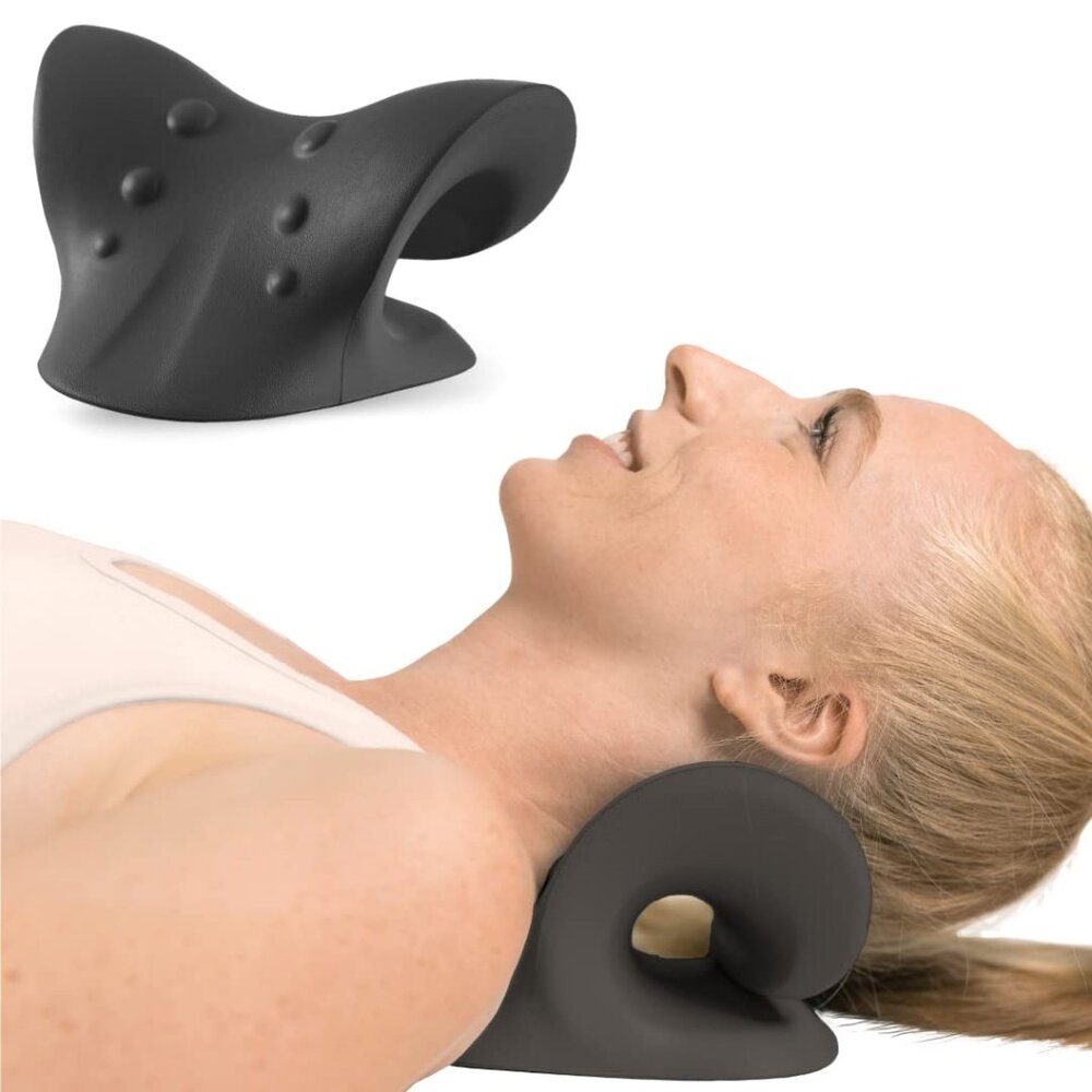 NWT Neck and Shoulder Stretcher Relaxer Portable Cervical Traction Device - Picture 11 of 11